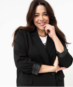 Veste de costume femme grande taille